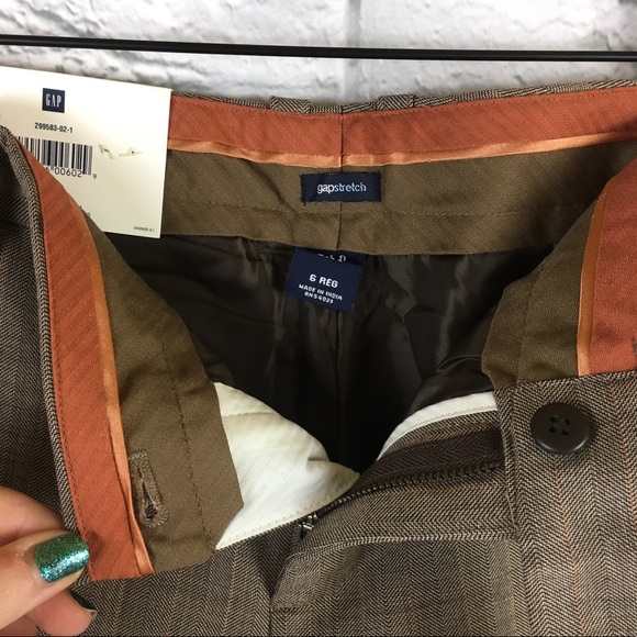 Gap NWT Modern Fit Flare Tweed Career Pants Sz 6 - Picture 4 of 6